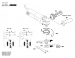 Bosch 3 601 H22 070 GWS 11-125 CI Angle Grinder 230 V / GB Spare Parts GWS11-125CI